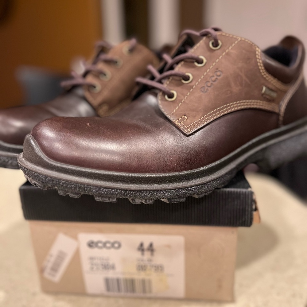 ECCO Men's Brown Leather Shoes